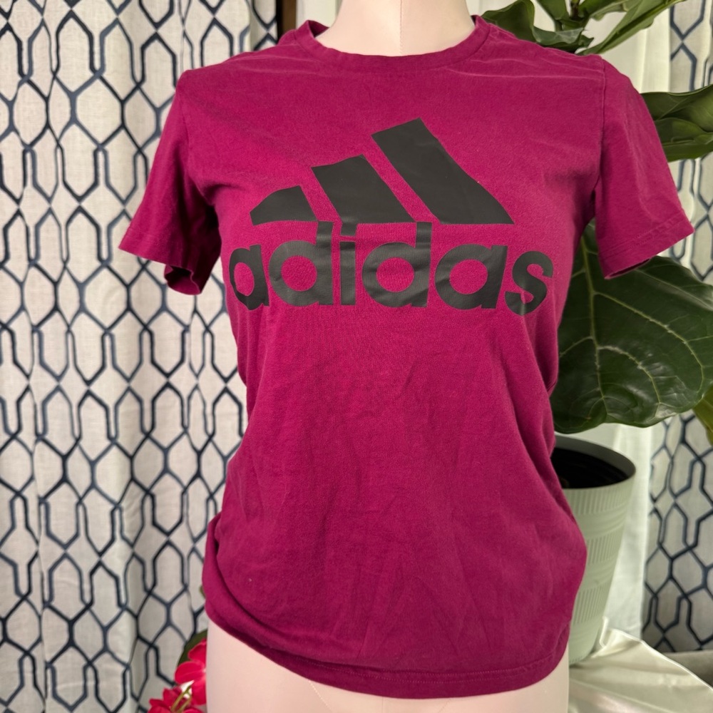 Adidas Burgundy T-Shirt